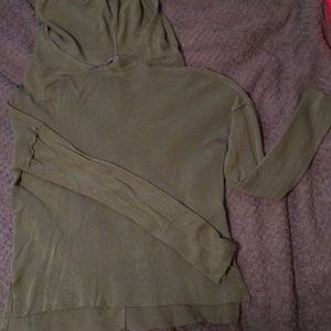 Army Green Hooded Long Sleeve